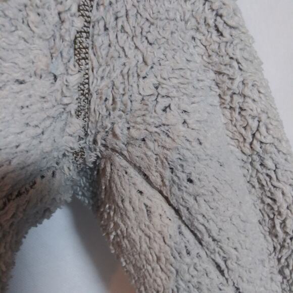 Kuhl Women's Flight Jacket Fleece Tan Stone Leather Trim Outdoor Size L - Picture 8 of 13